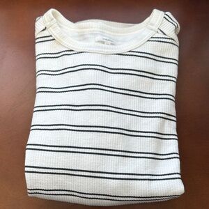 Maurices White and Black Striped Sweater